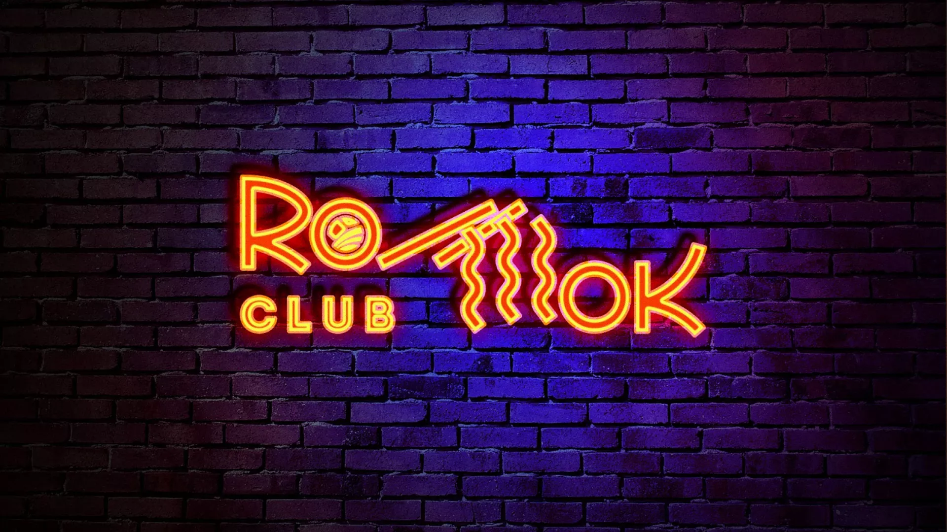 Разработка интерьерной вывески суши-бара «Roll Wok Club» в Оби