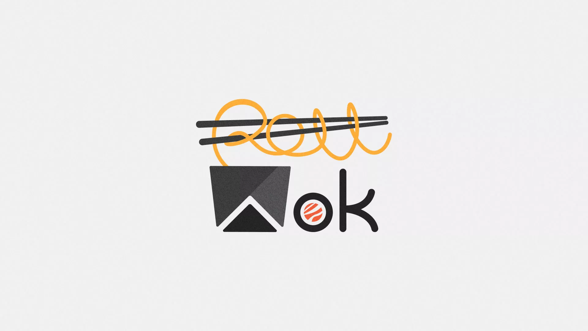Разработка логотипа в Оби для суши-бара «Roll Wok Club» Разработка логотипа в Оби для суши-бара «Roll Wok Club»